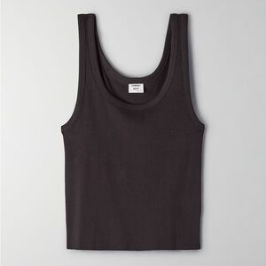 Sunday Best Aritzia Carey Cropped Tank - Black Size S